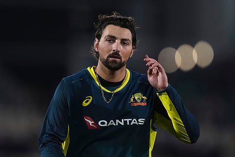 England vs Australia 1st T20I: Australia's Tim David looks on during the match